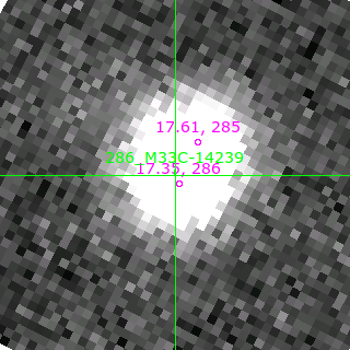 M33C-14239 in filter B on MJD  58073.220