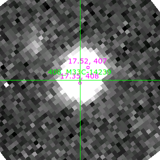 M33C-14239 in filter B on MJD  58750.200