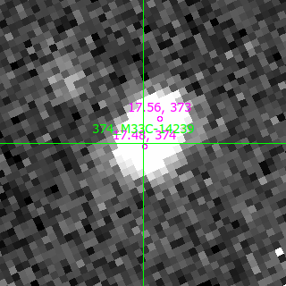 M33C-14239 in filter B on MJD  60172.400