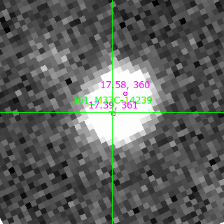 M33C-14239 in filter B on MJD  60262.170