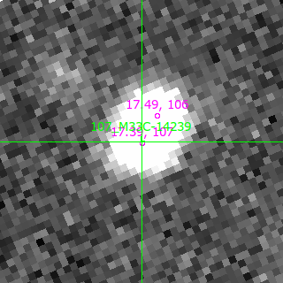 M33C-14239 in filter B on MJD  60342.110