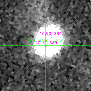 M33C-14239 in filter V on MJD  57964.400