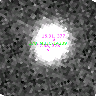 M33C-14239 in filter V on MJD  58073.220
