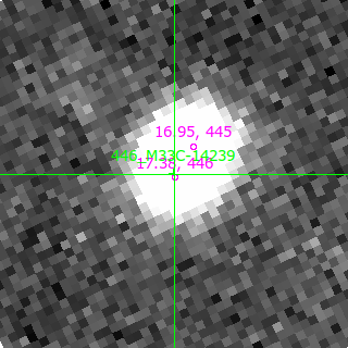M33C-14239 in filter V on MJD  60262.170