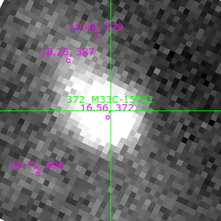 M33C-15731 in filter B on MJD  58045.160