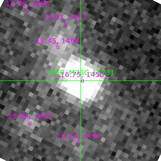 M33C-15731 in filter B on MJD  58108.130
