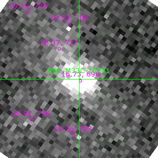 M33C-15731 in filter B on MJD  58342.400