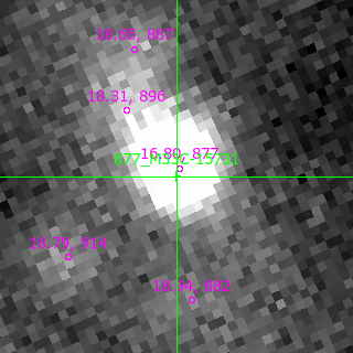 M33C-15731 in filter B on MJD  60290.150