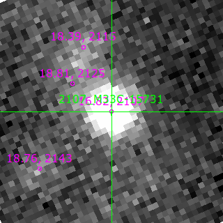 M33C-15731 in filter B on MJD  60506.370