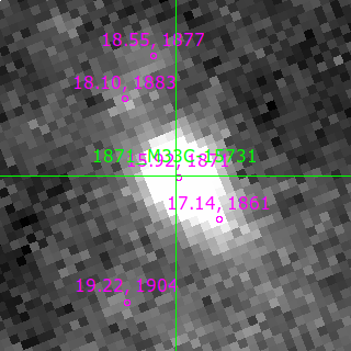M33C-15731 in filter I on MJD  60651.160