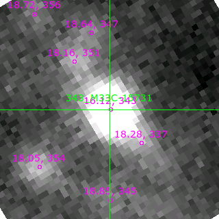 M33C-15731 in filter R on MJD  59081.330