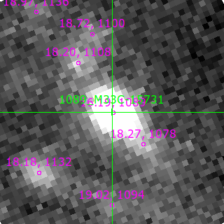 M33C-15731 in filter R on MJD  60504.380