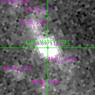 M33C-15731 in filter V on MJD  60504.380
