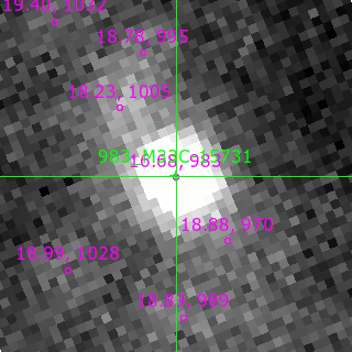 M33C-15731 in filter V on MJD  60612.150