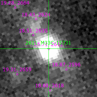 M33C-15731 in filter V on MJD  60651.160