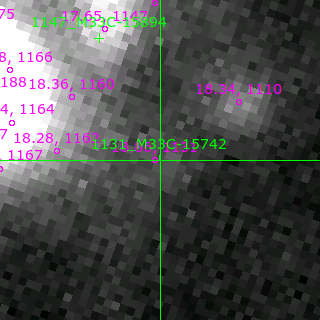 M33C-15742 in filter B on MJD  57634.380