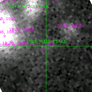 M33C-15742 in filter B on MJD  59794.400