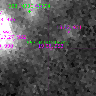 M33C-15742 in filter I on MJD  60651.170