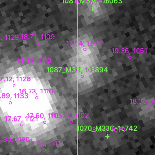 M33C-15894 in filter B on MJD  60205.170