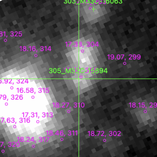 M33C-15894 in filter B on MJD  60290.150