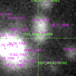 M33C-15894 in filter B on MJD  60290.150