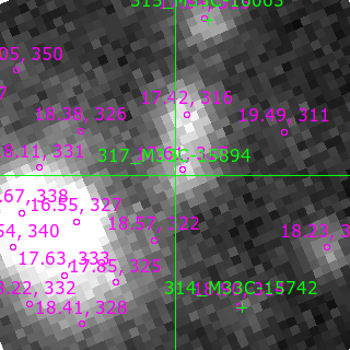 M33C-15894 in filter B on MJD  60564.220