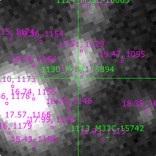 M33C-15894 in filter B on MJD  60612.160