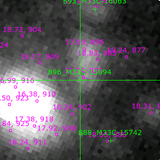 M33C-15894 in filter V on MJD  57988.410