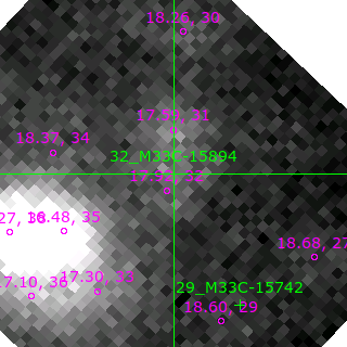 M33C-15894 in filter V on MJD  58433.000
