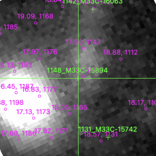 M33C-15894 in filter V on MJD  59854.230
