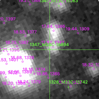 M33C-15894 in filter V on MJD  60172.390