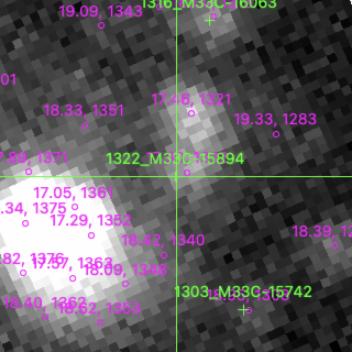 M33C-15894 in filter V on MJD  60205.170