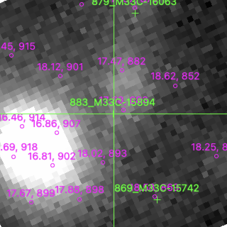 M33C-15894 in filter V on MJD  60227.140