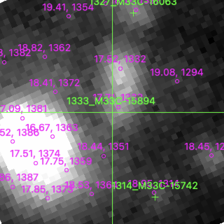 M33C-15894 in filter V on MJD  60290.150