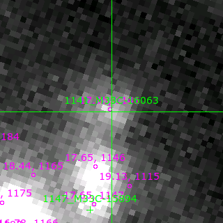 M33C-16063 in filter B on MJD  57634.380