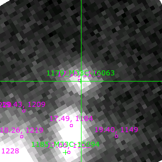M33C-16063 in filter B on MJD  59171.110