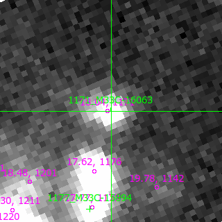 M33C-16063 in filter B on MJD  60342.100