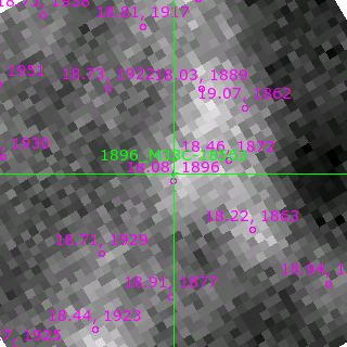 M33C-18563 in filter B on MJD  59161.090