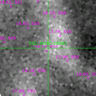 M33C-18563 in filter B on MJD  59854.200
