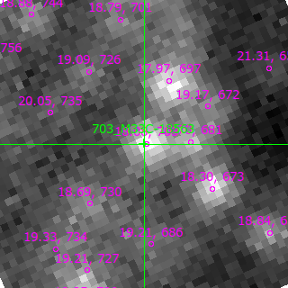 M33C-18563 in filter B on MJD  60172.380
