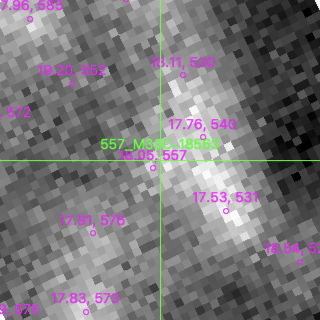 M33C-18563 in filter V on MJD  59879.130