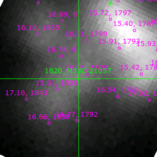 M33C-21057 in filter B on MJD  58045.150