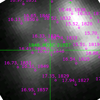 M33C-21057 in filter B on MJD  59171.080