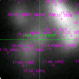 M33C-21057 in filter B on MJD  59854.190