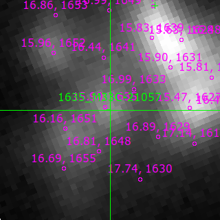 M33C-21057 in filter B on MJD  60595.130