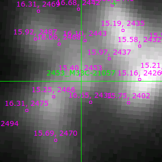 M33C-21057 in filter R on MJD  56599.170