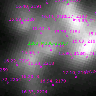 M33C-21057 in filter R on MJD  57335.180