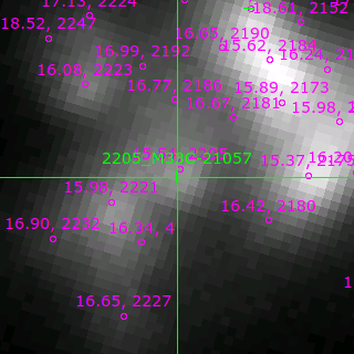 M33C-21057 in filter V on MJD  57335.180