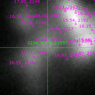 M33C-21057 in filter V on MJD  57687.130