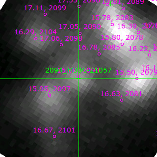 M33C-21057 in filter V on MJD  58317.380